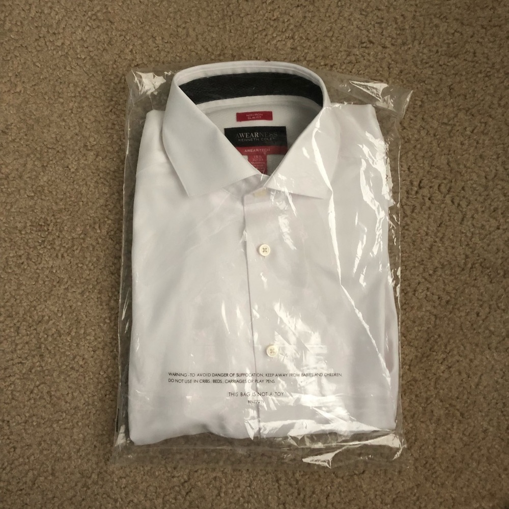 Kenneth Cole White Dress Shirt